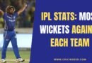 most wickets vs each ipl team