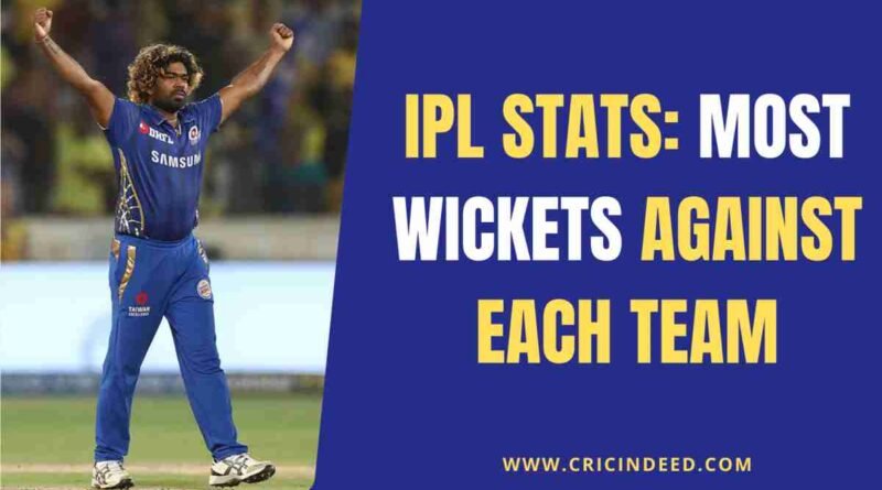 most wickets vs each ipl team