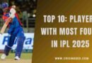 Mitchell Marsh hitting a four in IPL 2025.
