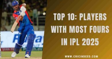 Mitchell Marsh hitting a four in IPL 2025.