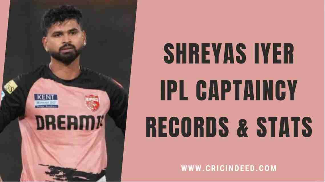 Shreyas Iyer IPL Captaincy Record and Stats