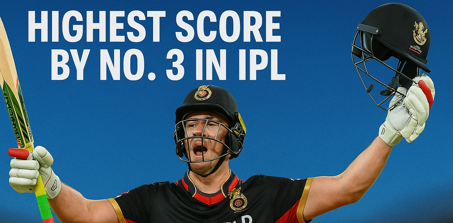 IPL Stats: Highest Individual Scores by No. 3 Batters