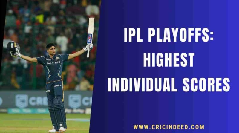 shubman gill scoring a big century in ipl knockout