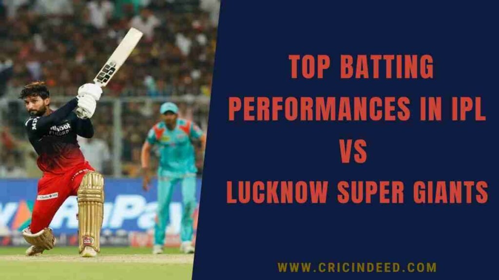 Rajat Patidar high score against Lucknow