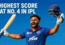 Rishabh Pant scoring a century batting at No 4 vs SRH