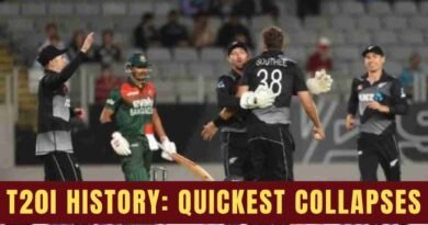 Bangladesh is the first full time member to get all out within 10 overs in T20I cricket