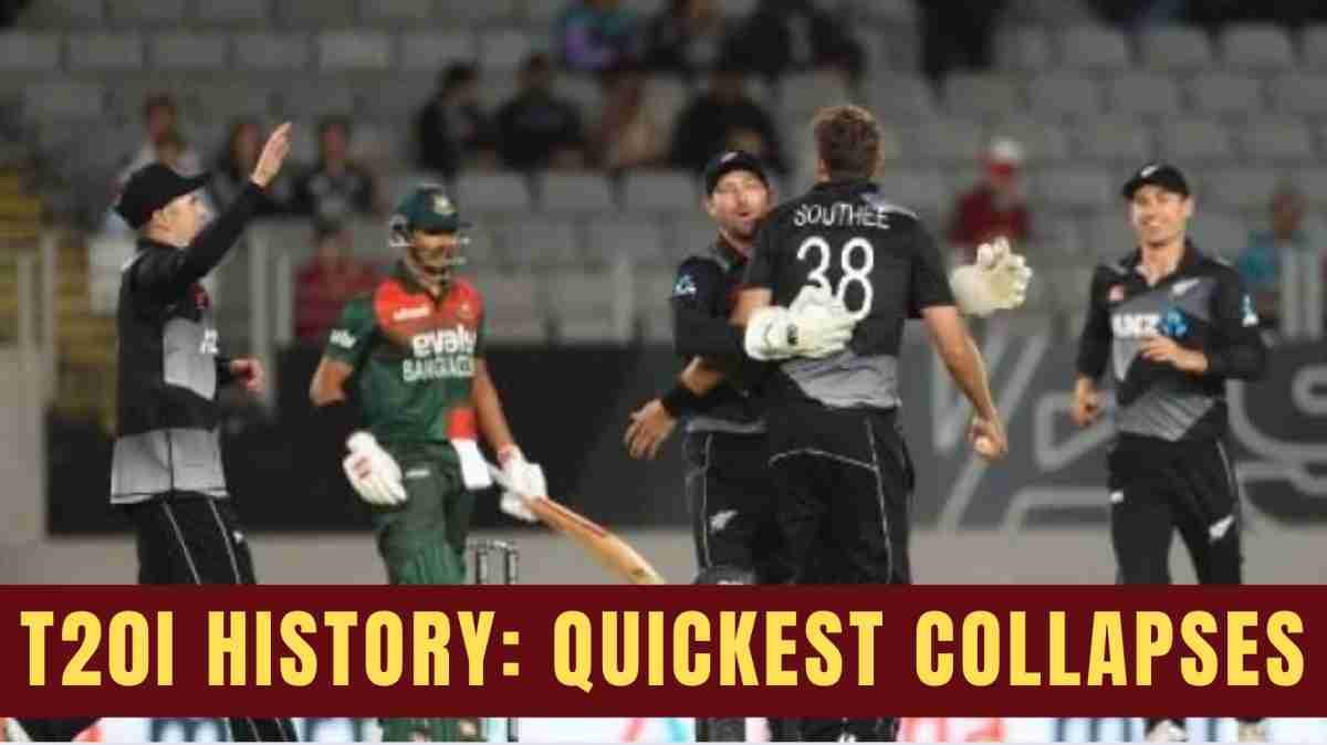 Shortest All-Out Innings in T20Is