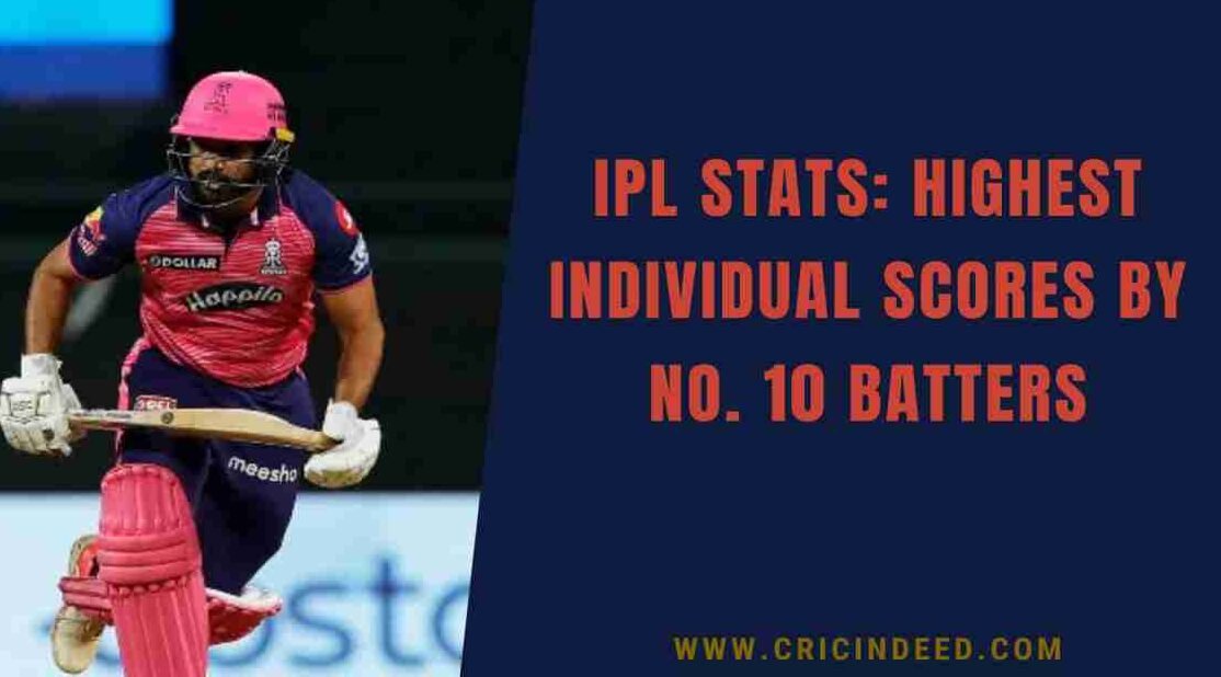 IPL Stats: Highest Individual Scores by No. 10 Batters