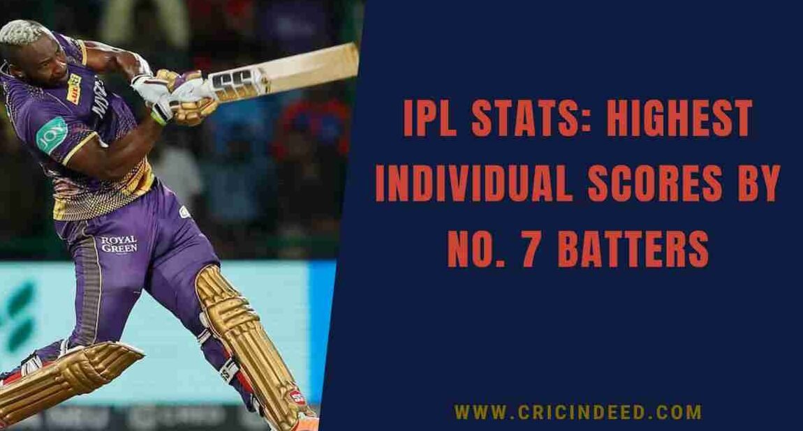 IPL Stats: Highest Individual Scores by No. 7 Batters