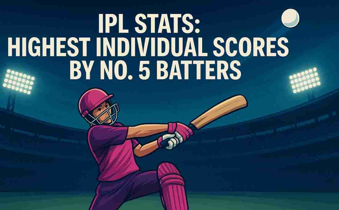 IPL Stats: Highest Individual Scores by No. 5 Batters