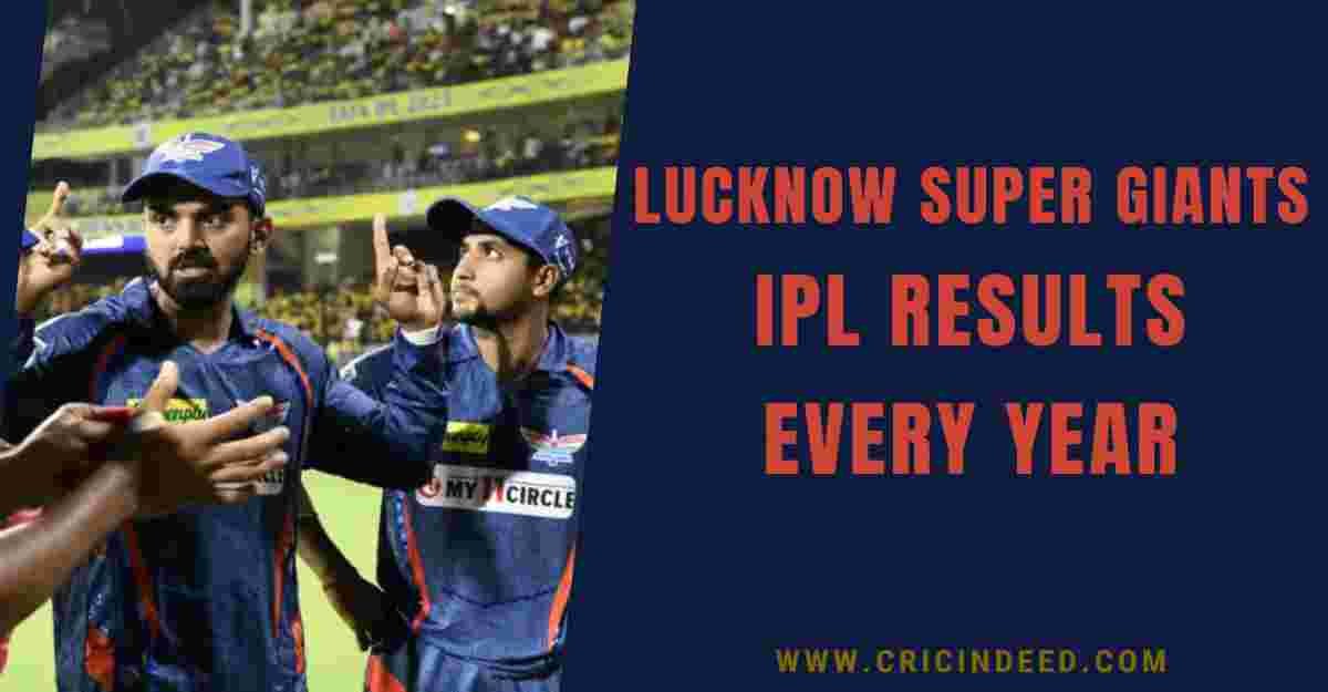 Lucknow Super Giants IPL Results Every Year
