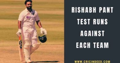 Pant scored 3 centuries against england