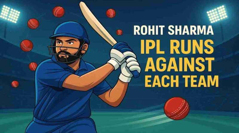Rohit Sharma IPL career stats vs different franchises