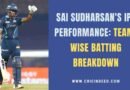 Sai Sudharsan hitting a 50 against PBKS