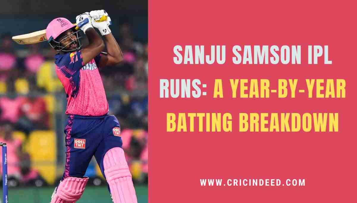 Sanju Samson IPL Runs – Year by Year