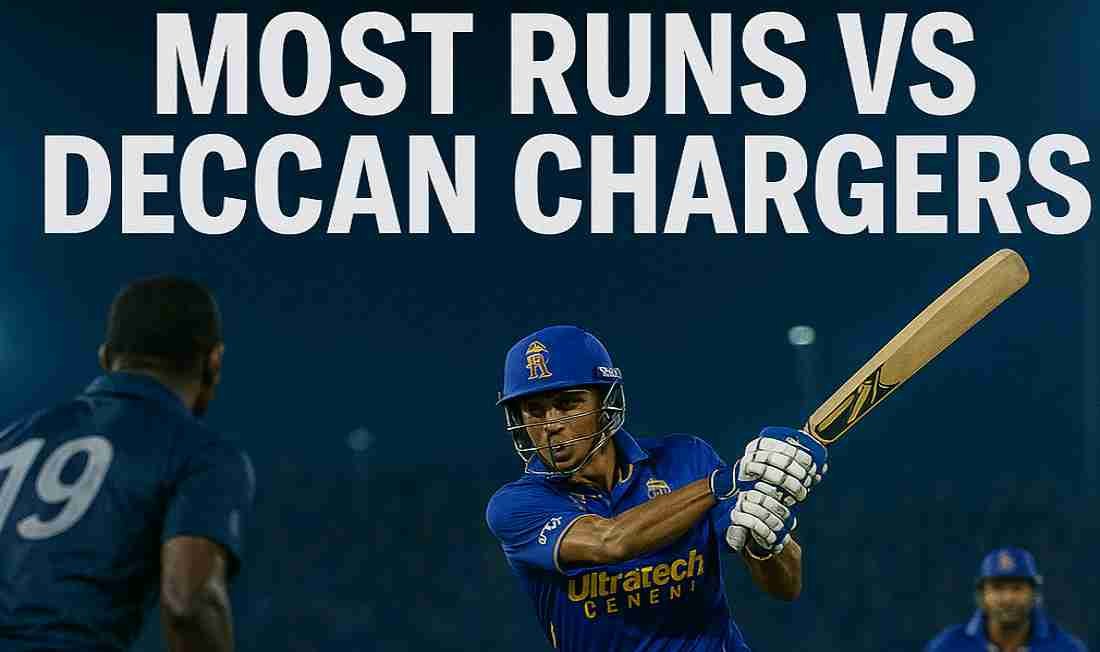 IPL Stats: Most Runs against Deccan Chargers