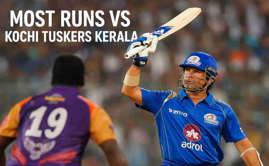 IPL Stats: Most Runs against Kochi Tuskers Kerala