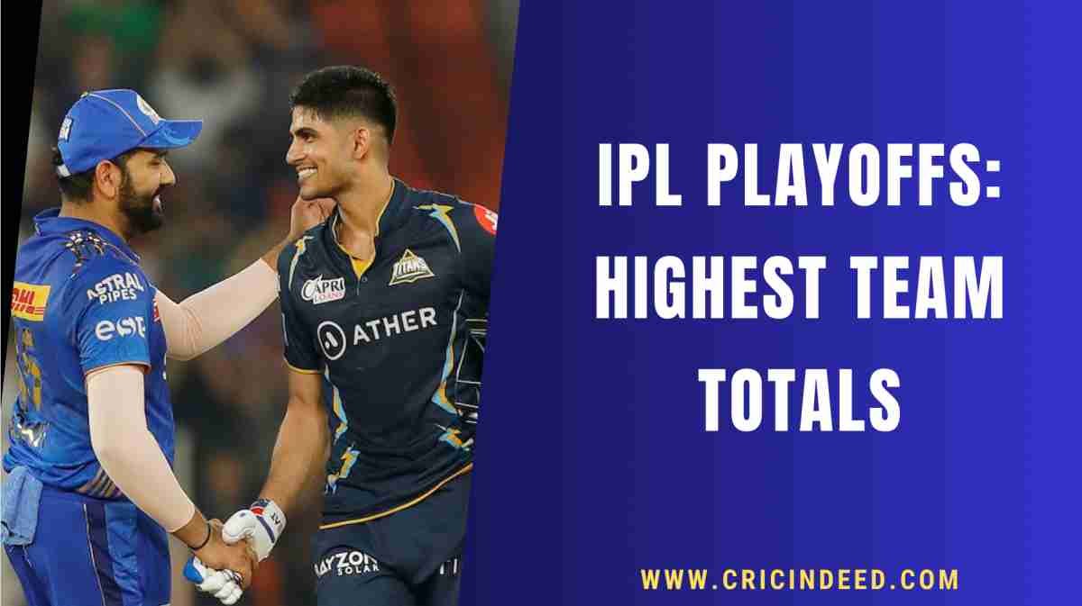 IPL Playoffs: Highest Team Totals