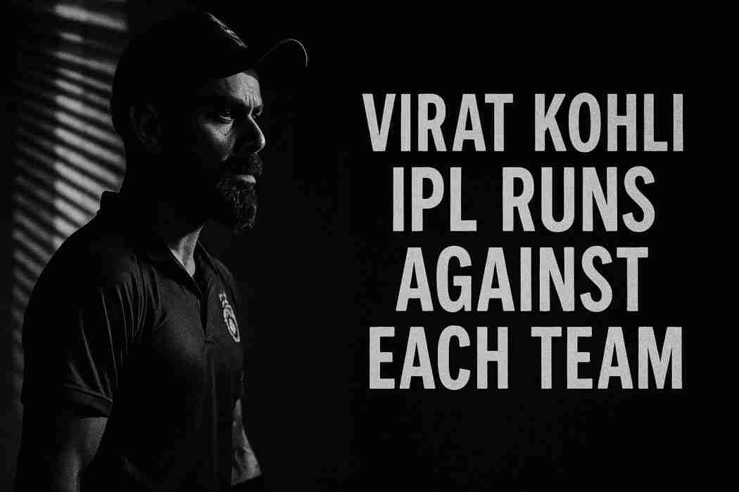 Virat Kohli IPL Runs against Each Team