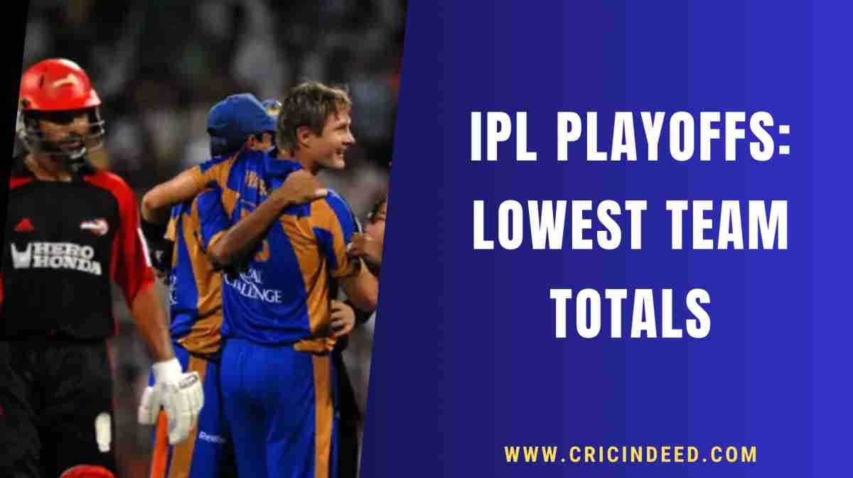 IPL Playoffs: Lowest Team Totals