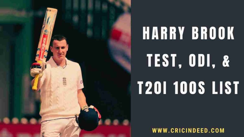 Harry brook celebrating a century