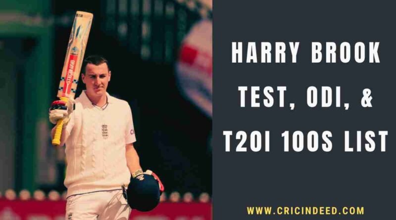 Harry brook celebrating a century