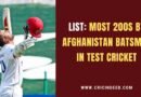 Hashmatullah Shahidi bringing in test 200