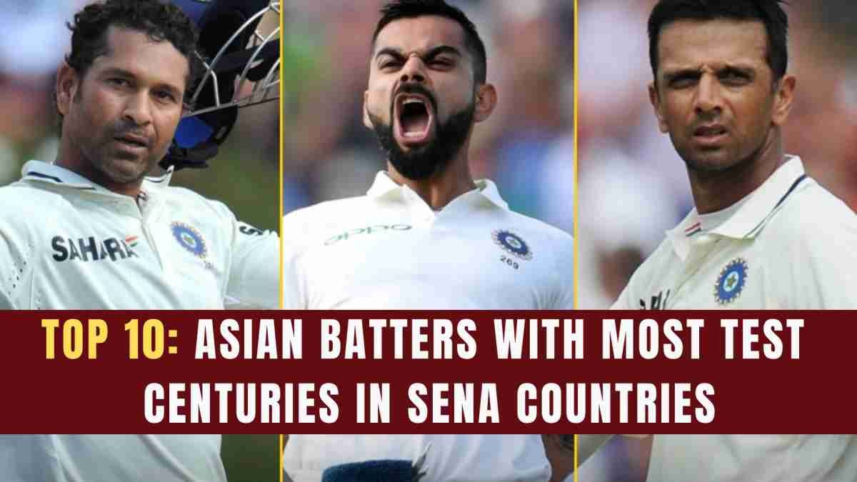 Asian Batters with Most Test Centuries in SENA Countries