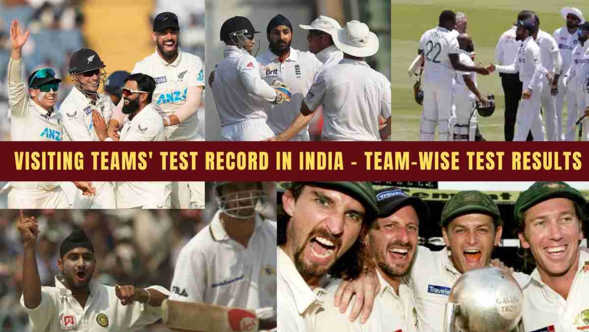 Visiting Teams’ Test Record in India: A Comprehensive Overview