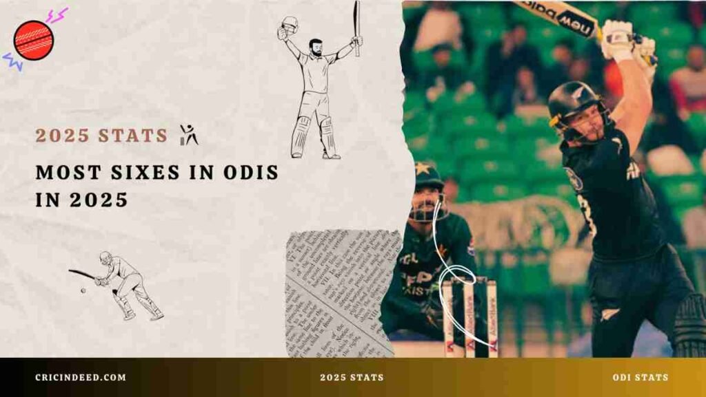 glenn phillips hitting six against pakistan in 2025 odi match