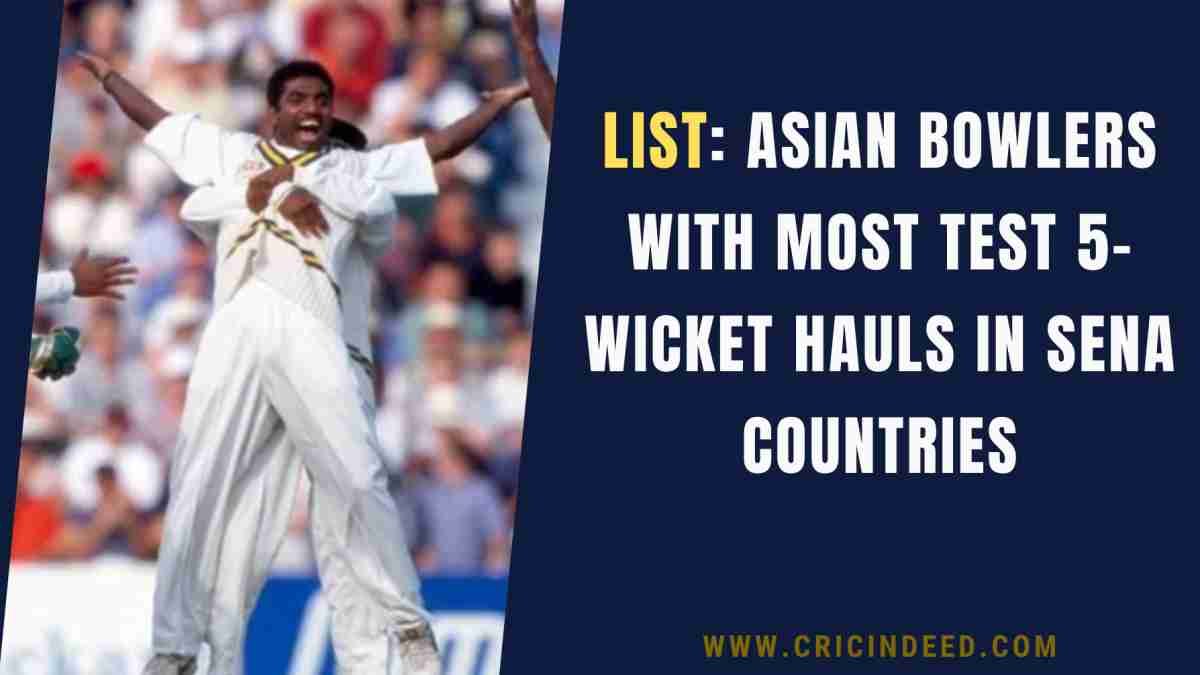 Asian Bowlers with Most Test 5-Wicket Hauls in SENA Countries