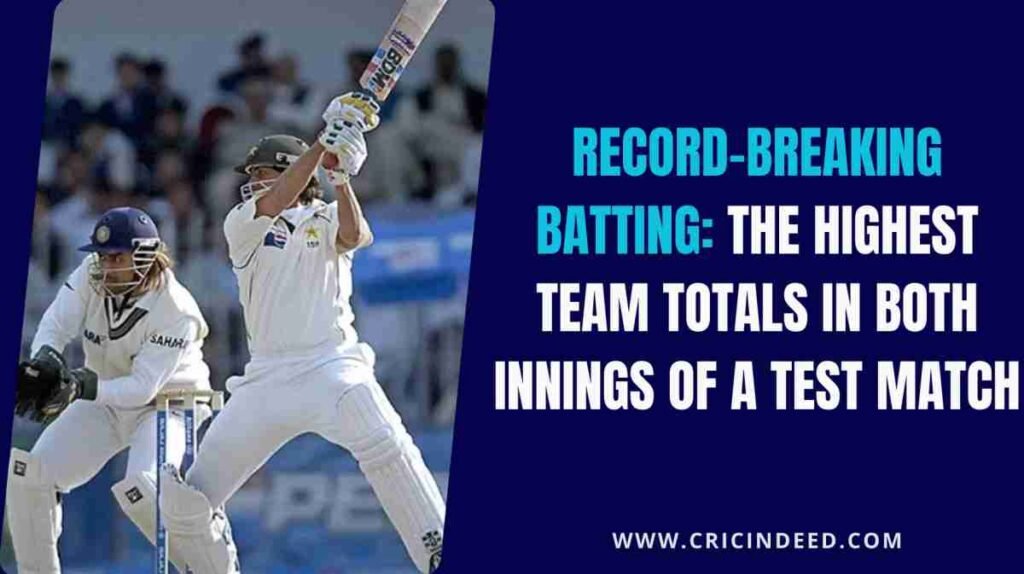 pakistan scored over 1000 runs in a test match across both innings against india in 2006 faisalabad test match