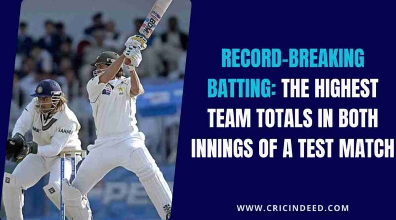 pakistan scored over 1000 runs in a test match across both innings against india in 2006 faisalabad test match