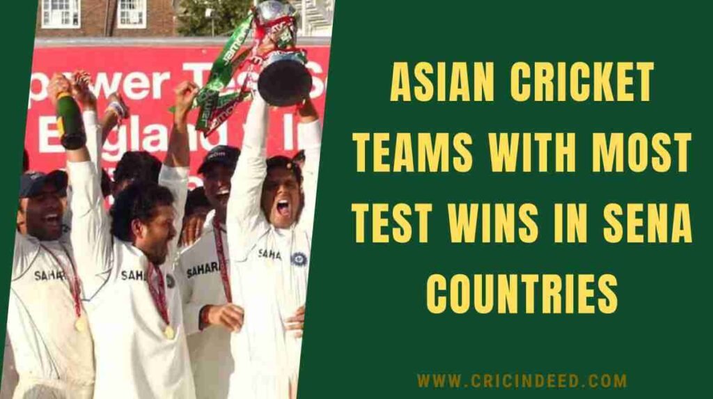 India winning in England, one of the sena countries