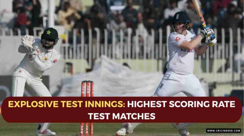 England scoring aggressively against Pakistan in 2022 Test