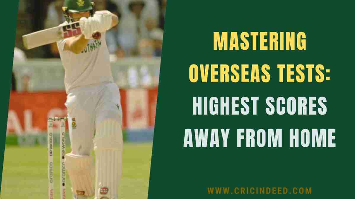 Highest Test Scores in Away Tests