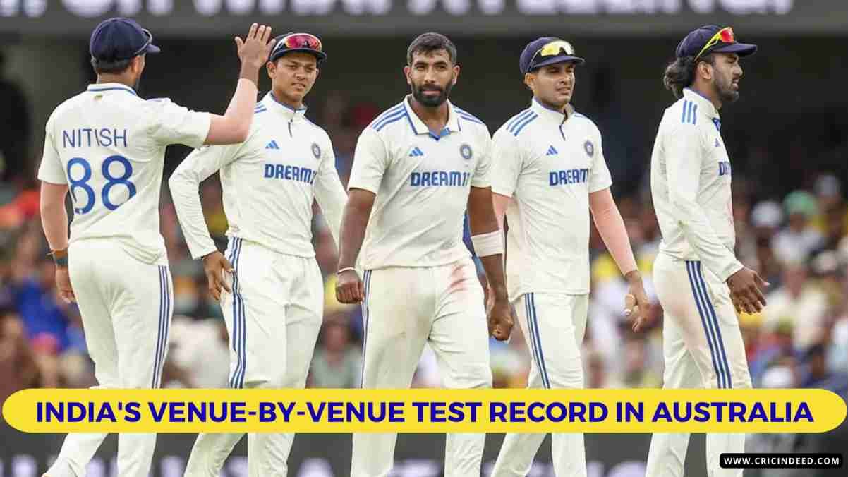 India’s Venue-wise Test Record in Australia