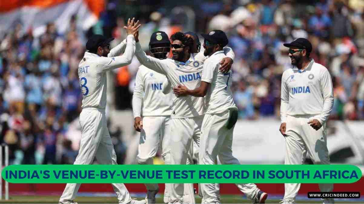India’s Venue-wise Test Record in South Africa