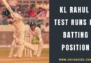 KL Rahul playing as opener in England test hitting a four