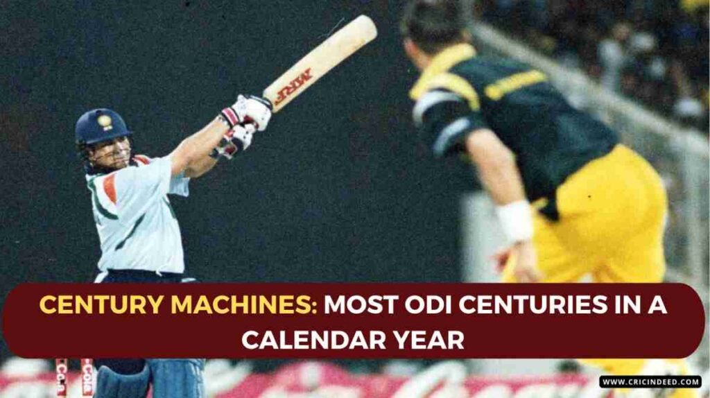 Sachin Tendulkar in his century innings in Sharjah 1998