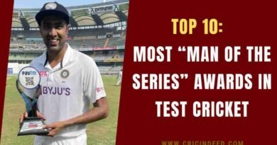 ravi ashwin with his player of the series award in paytm test series