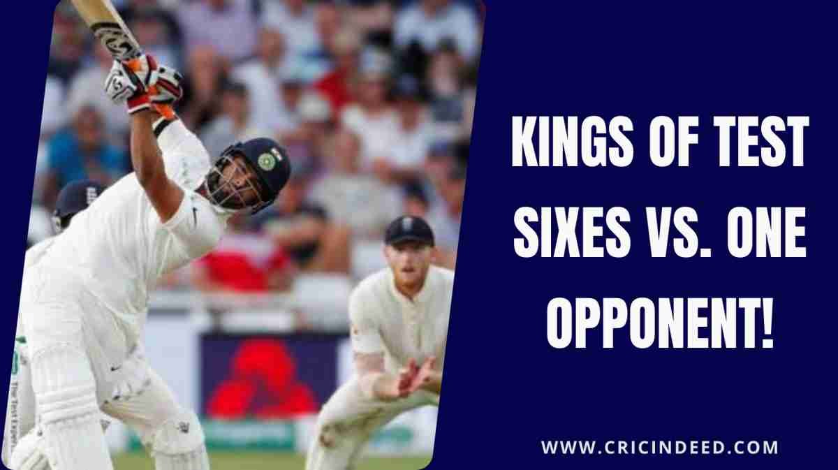 Most Test Sixes Against a Single Opponent