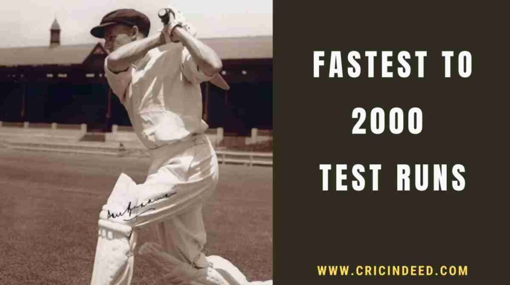 Don bradman hitting a quick boundary in test cricket