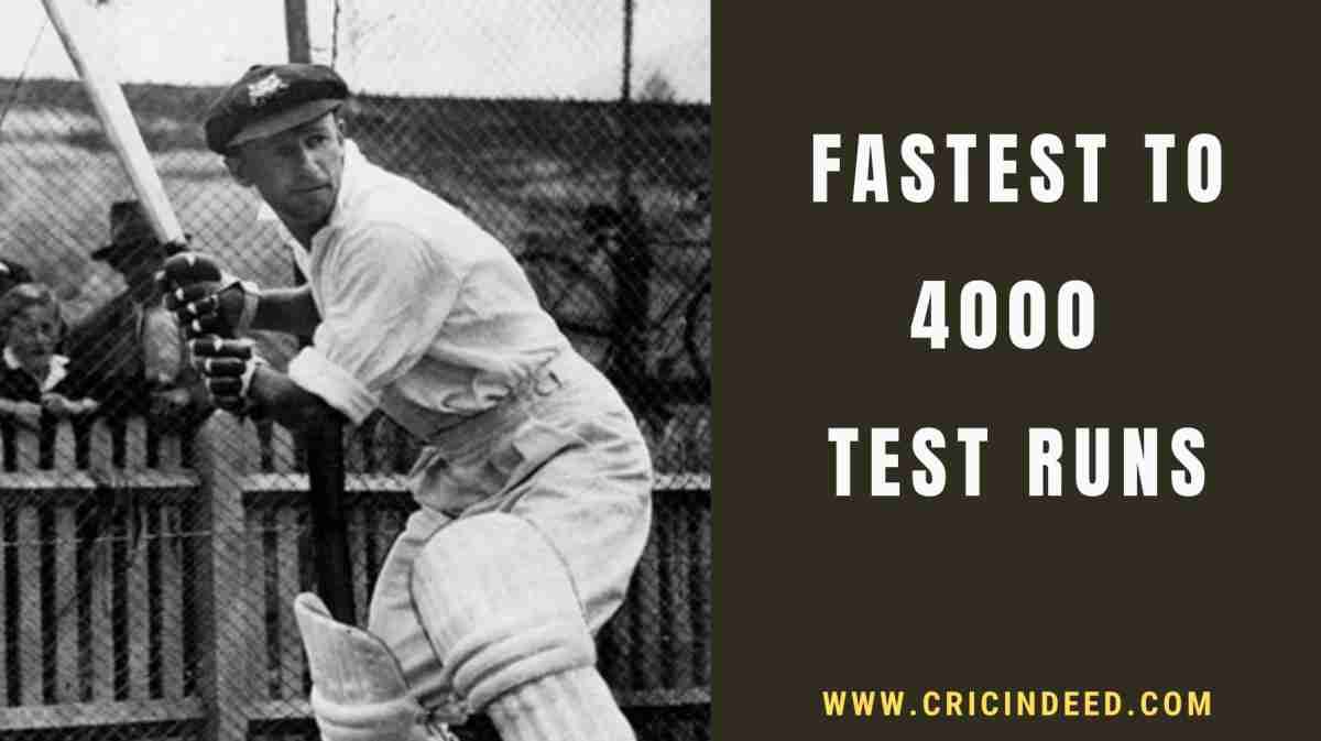 Fastest to 4000 Test Runs