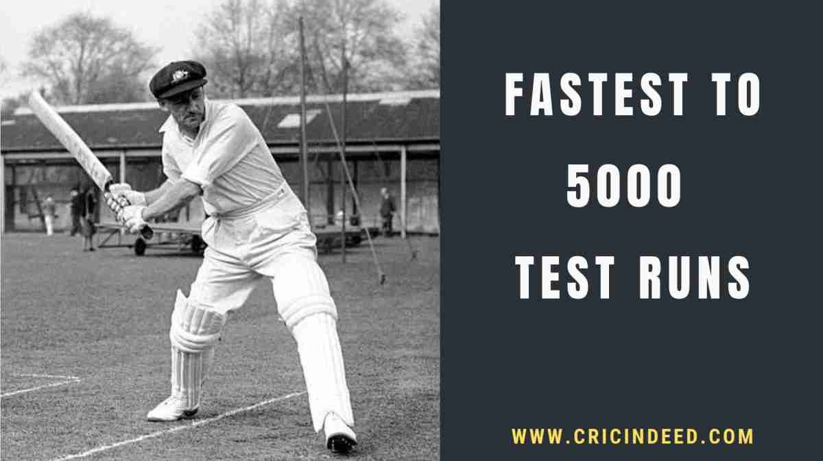 Fastest to 5000 Test Runs