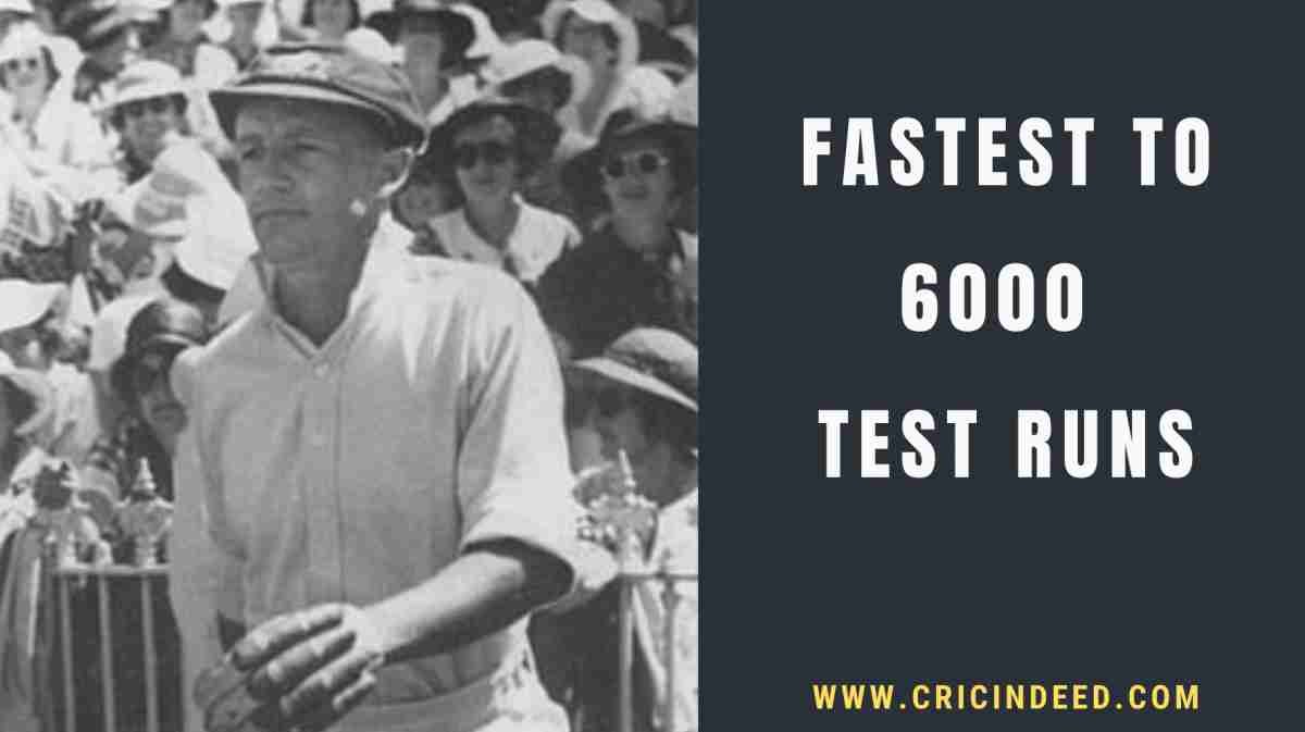 Fastest to 6000 Test Runs