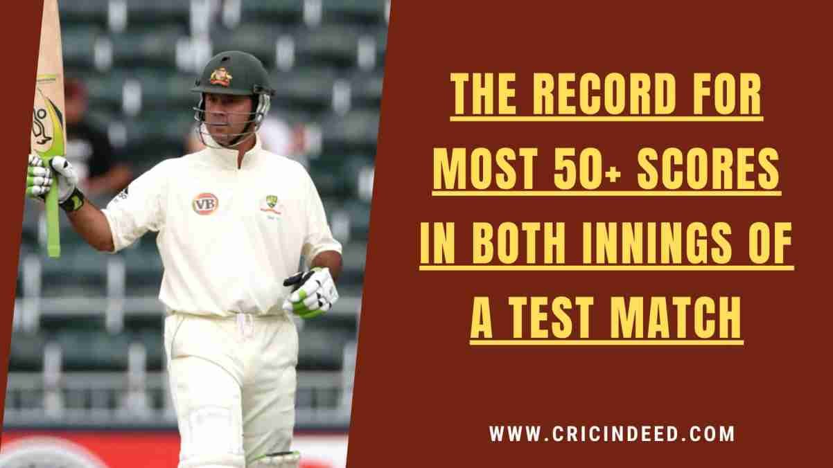 Batters with Most 50+ Scores in Both Innings of a Test