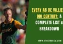 ab de villiers celebrating an ODI hundred