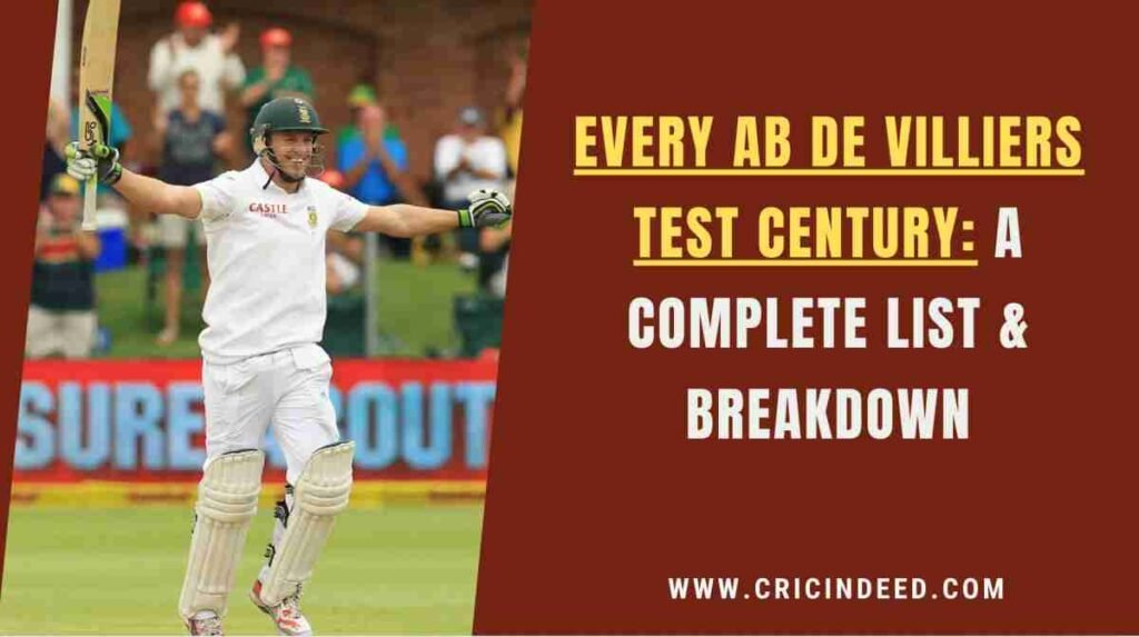 ab de villiers celebrating a test century