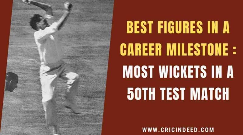 trevor bailey bowling 50th test